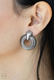 Paparazzi Industrial Innovator - Silver Clip-On Earrings