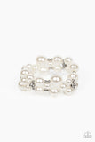Paparazzi Her Serene Highness - White Bracelet