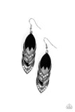 Paparazzi High-End Highness - Black Earrings