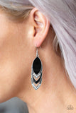Paparazzi High-End Highness - Black Earrings