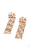 Paparazzi Horizontal Hallmark - Gold Post Earrings