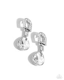 Paparazzi In ARCHING Order - White Post Earrings