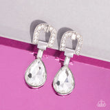 Paparazzi In ARCHING Order - White Post Earrings