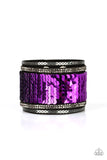 Paparazzi Heads Or MERMAID Tails - Purple Wrap Bracelet