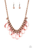Paparazzi Fashionista Flair - Copper Necklace