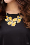 Paparazzi Iridescently Irresistible - Yellow Necklace