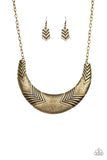 Paparazzi Geographic Goddess - Brass Necklace