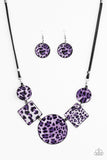 Paparazzi Here Kitty Kitty - Purple Necklace