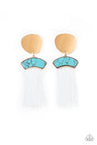 Paparazzi Insta Inca - Blue Post Earrings
