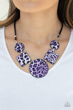 Paparazzi Here Kitty Kitty - Purple Necklace