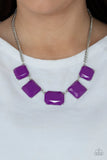 Paparazzi Instant Mood Booster - Purple Necklace