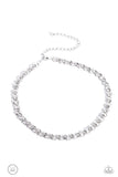 Paparazzi Classy Couture - White Choker Necklace