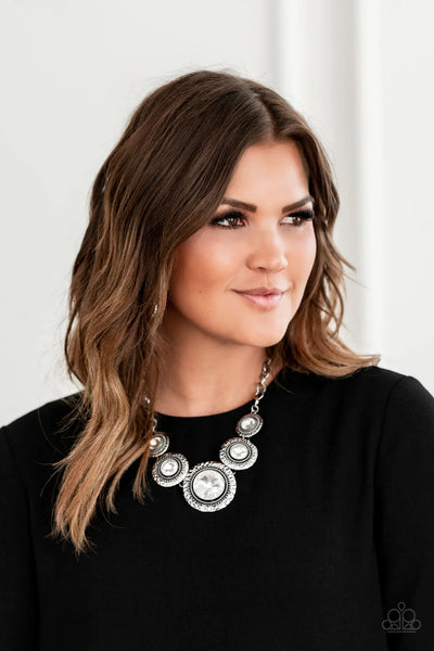 Paparazzi Global Glamour - White Necklace