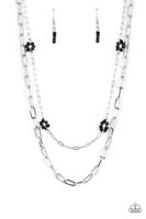 Paparazzi Bold Buds - Black Necklace