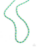 Paparazzi Beaded Belonging - Green Necklace