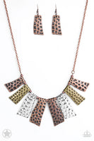 Paparazzi A Fan of the Tribe - Copper Necklace