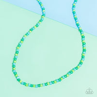 Paparazzi Beaded Belonging - Green Necklace