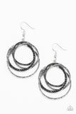 Paparazzi Elegantly Entangled - Black Earrings