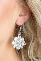 Paparazzi Fiercely Famous - White Earrings