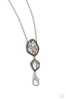 Paparazzi Desert Darling - Blue Lanyard Necklace