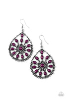 Paparazzi Free To Roam - Purple Earrings