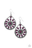 Paparazzi Free To Roam - Purple Earrings