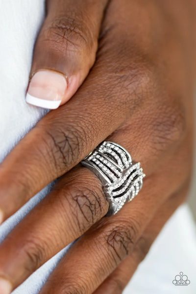 Paparazzi Showbiz Beauty - White Ring