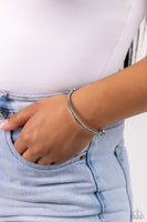 Paparazzi Thrilling Texture - Silver Bracelet