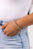 Paparazzi Thrilling Texture - Silver Bracelet