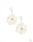 Paparazzi Generous Glisten - White Earrings