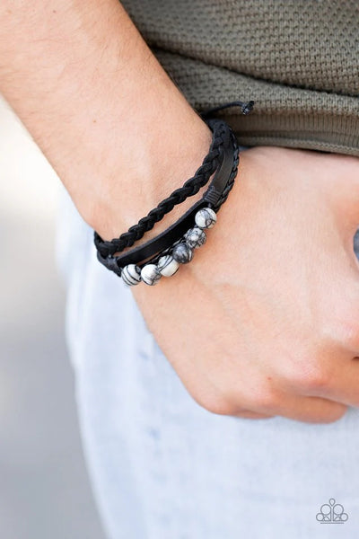 Paparazzi Off-Road Rebel - Black Bracelet