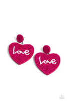 Paparazzi Sweet Seeds - Pink Post Earrings