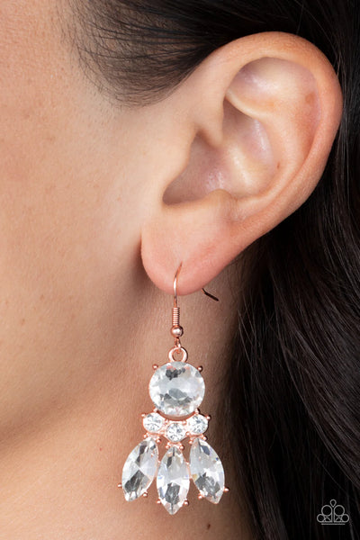 Paparazzi To have and to SPARKLE - Copper Earrings