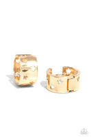 Paparazzi Setting the STAR High - Gold Hoop earrings