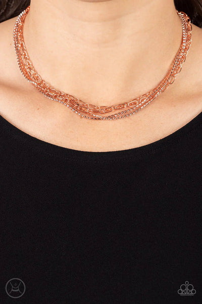Paparazzi Glitter and Gossip - Copper Necklace