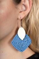 Paparazzi Sabbatical WEAVE - Blue Earrings