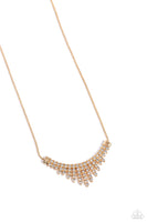 Paparazzi Dramatic Diadem - Gold Necklace
