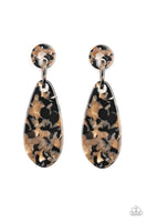 Paparazzi A HAUTE Commodity - Black Post Earrings