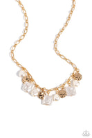 Paparazzi Sophisticated Squared - Gold Necklace