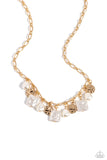 Paparazzi Sophisticated Squared - Gold Necklace