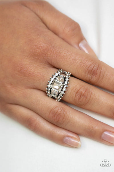 Paparazzi Packin Heat - White Ring