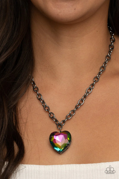 Paparazzi Flirtatiously Flashy - Multi Necklace