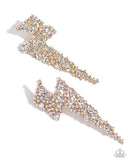 Paparazzi Electric Effulgence - Gold Post Earrings