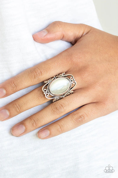 Paparazzi Fairytale Flair - White Ring