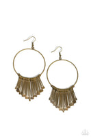 Paparazzi The Little Dipper - Brass Earrings