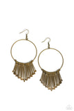 Paparazzi The Little Dipper - Brass Earrings