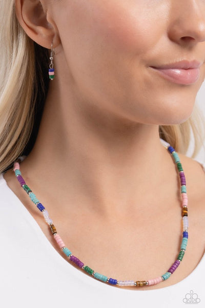 Paparazzi Oasis Outline - Multi Necklace