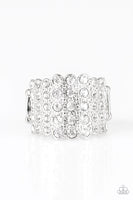 Paparazzi Million Dollar Masquerade - White Ring