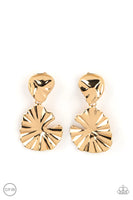 Paparazzi Empress Of The Amazon - Gold Clip-On Earrings