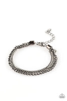 Paparazzi Industrial Icon - Black Bracelet